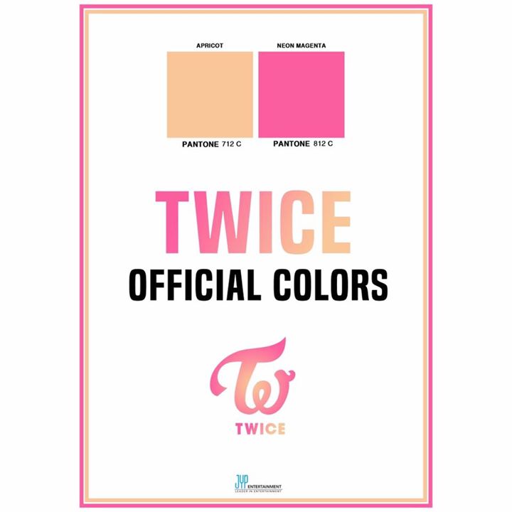 News: JYP công bố màu sắc chính thức TWICE: Apricot + Neon magenta