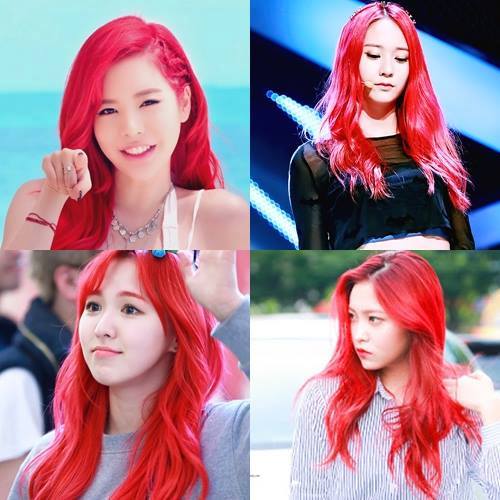 theqoo: Idol nữ nào nhà SM nhuộm tóc đỏ đúng chuẩn gu mấy chế?