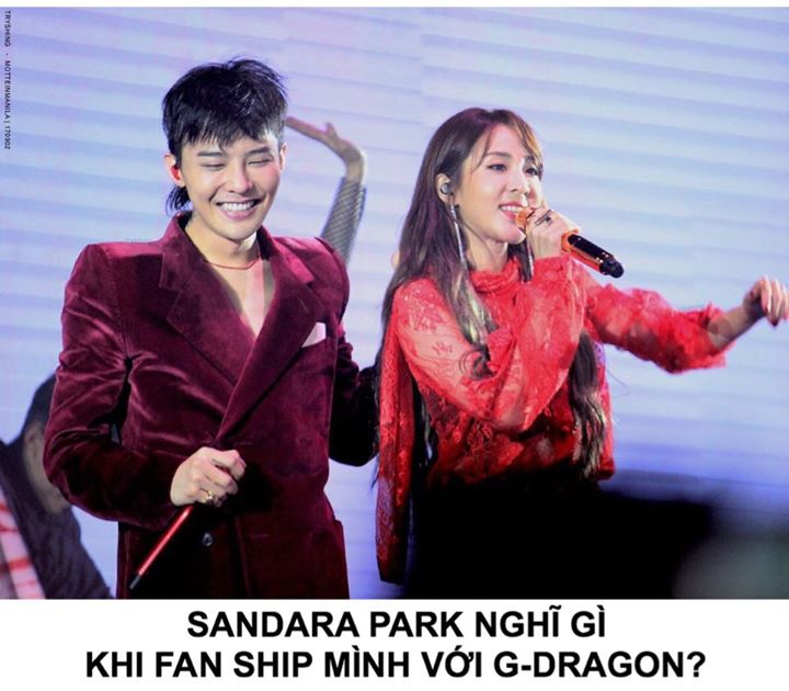 Trong cuộc phỏng vấn nhanh khi đang quảng bá cho Head & Shoulders ở Philippines, Sandra Park trả lời: “Tôi cũng không thực sự hiểu lắm vì chúng tôi như thể gia đình vậy. Nên.. ah, yuck. Chúng tôi rất thân thiết nên chuyện đó cũng không có gì đặc biệt cả.”