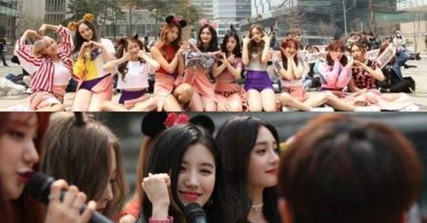 PRISTIN tổ chức fan meeting ngo&agrave;i trời cực sung