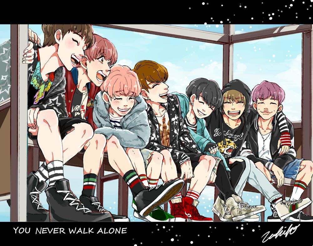 Những bức ảnh fanart đáng yêu nhất mô phỏng theo hình tượng các thành viên BTS