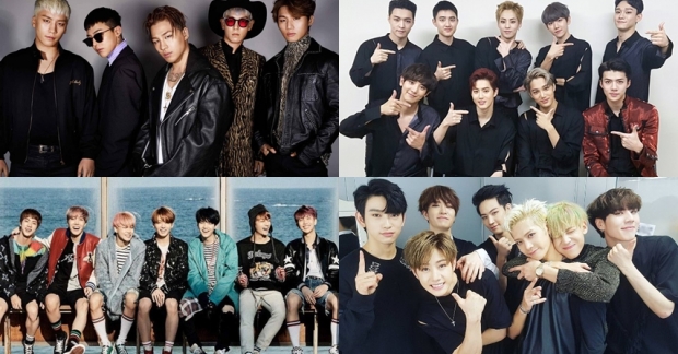11 c&aacute;i t&ecirc;n thống trị bảng xếp hạng độ nổi tiếng của c&aacute;c nh&oacute;m nam Kpop