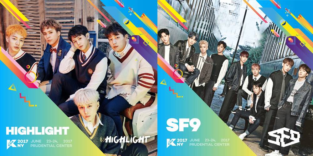 Highlight và SF9 được xác nhận là những nghệ sĩ tiếp theo tham gia đội hình “KCON 2017 NY”!