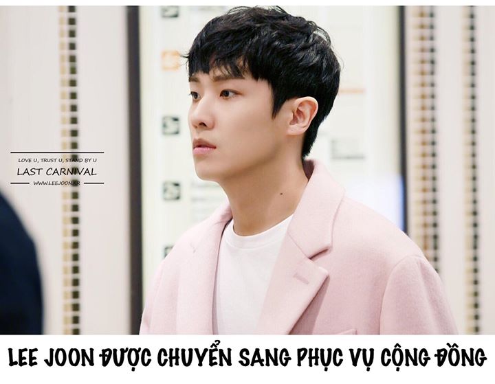 Ban chỉ huy Bộ Quốc ph&ograve;ng mới đ&acirc;y đ&atilde; kết luận Lee Joon kh&ocirc;ng đủ điều kiện sức khỏe để l&agrave;m l&iacute;nh tại ngũ do mắc chứng rối loạn hoảng sợ v&agrave; buộc phải chuyển nam diễn vi&ecirc;n, cựu th&agrave;nh vi&ecirc;n MBLAQ sang bộ phận phục vụ cộng đồng.