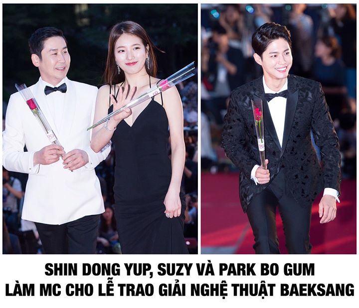 Đây là năm thứ 3 Suzy giữ vai trò chủ xị Baeksang, lần này cô nàng sẽ sánh vai cùng Shin Dong Yup và Park Bo Gum. Lễ trao giải nghệ thuật Baeksang lần thứ 54 sẽ diễn ra vào ngày 03/05 tại Hội trường D, Trung tâm triển lãm COEX.