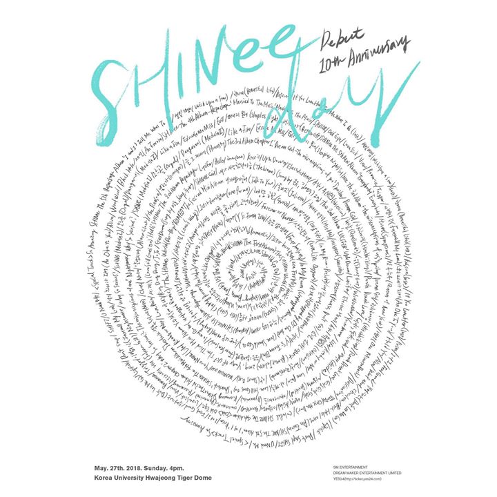 SHINee thông báo comeback vào tháng 5 và tổ chức fanmeeting vào ngày 27 để kỉ niệm 10 năm debut