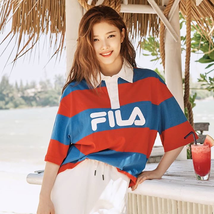Theqoo: Bộ ảnh S/S FILA của Kim Yoojung