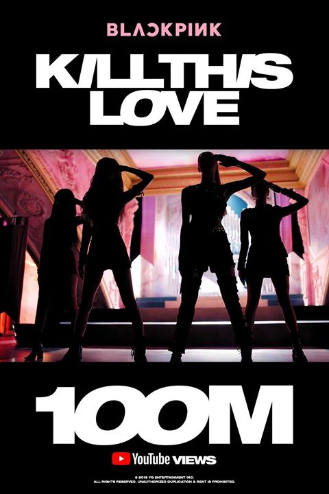 BLACKPINK “Kill This Love” trở thành MV đạt 100 triệu view nhanh nhất - chỉ trong 2 ngày 14 giờ. Phá vỡ kỉ lục 2 ngày 19 giờ của PSY "Gentlemen" được lập vào năm 2013.