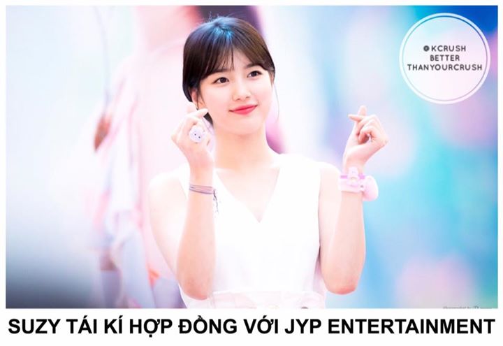 Sau 4 tháng thảo luận, JYP xác nhận: "Suzy đã tái kí hợp đồng với công ty. Từ giờ trở đi, chúng tôi sẽ tiếp tục hỗ trợ Suzy nhiều hơn bao giờ hết để cô ấy có thể tiếp tục sự nghiệp với các hoạt động đa dạng và có ý nghĩa hơn trong tương lai."