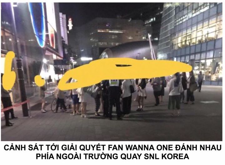 Mâu thuẫn bắt đầu từ vài tháng trước. Khi đó 'Produce 101' mùa 2 vừa kết thúc, vé concert được bán trực tiếp. Ban đầu các fan xếp thành hai hàng để mua vé, tuy nhiên, một fan đã tự tách ra để tạo thêm hàng thứ ba. Sau đó những người xếp ở hàng thứ ba lại 