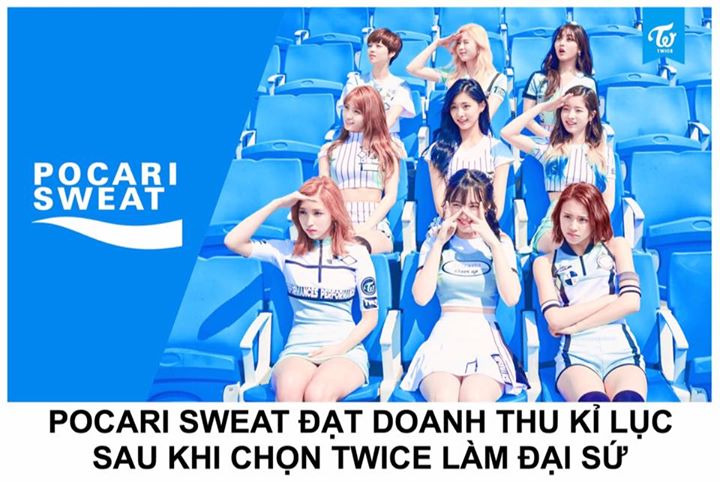 Chỉ vài tháng sau khi chọn TWICE làm đại sứ thương hiệu, Pocari Sweat đã sắp đạt được doanh thu cao nhất trong lịch sử công ty. Theo các báo cáo, từ tháng 1 tới tháng 7 năm nay nhãn hàng đã thu về xấp xỉ 100 tỷ won (~ 2000 tỷ VNĐ). Con số này hiện đã cao 