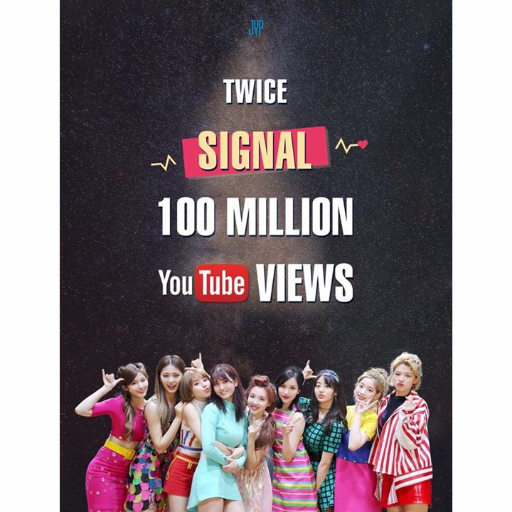 "SIGNAL" trở thành MV thứ 5 của TWICE đạt 100 triệu views sau "LIKE OOH-AHH", "CHEER UP", "TT" và "KNOCK KNOCK" ▶️ https://youtu.be/VQtonf1fv_s