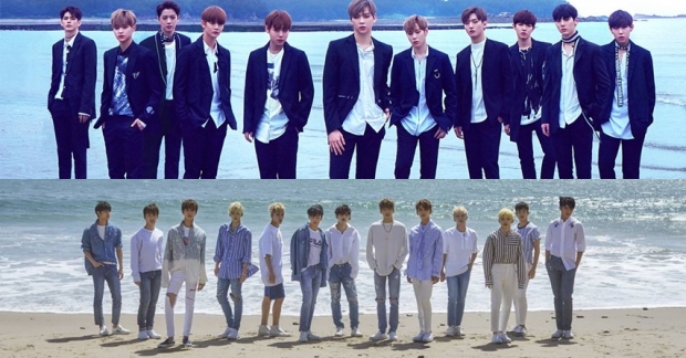 YMC bị tố trơ trẽn khi dùng màu sắc giống hệt Seventeen trong một loạt hàng hóa của Wanna One 