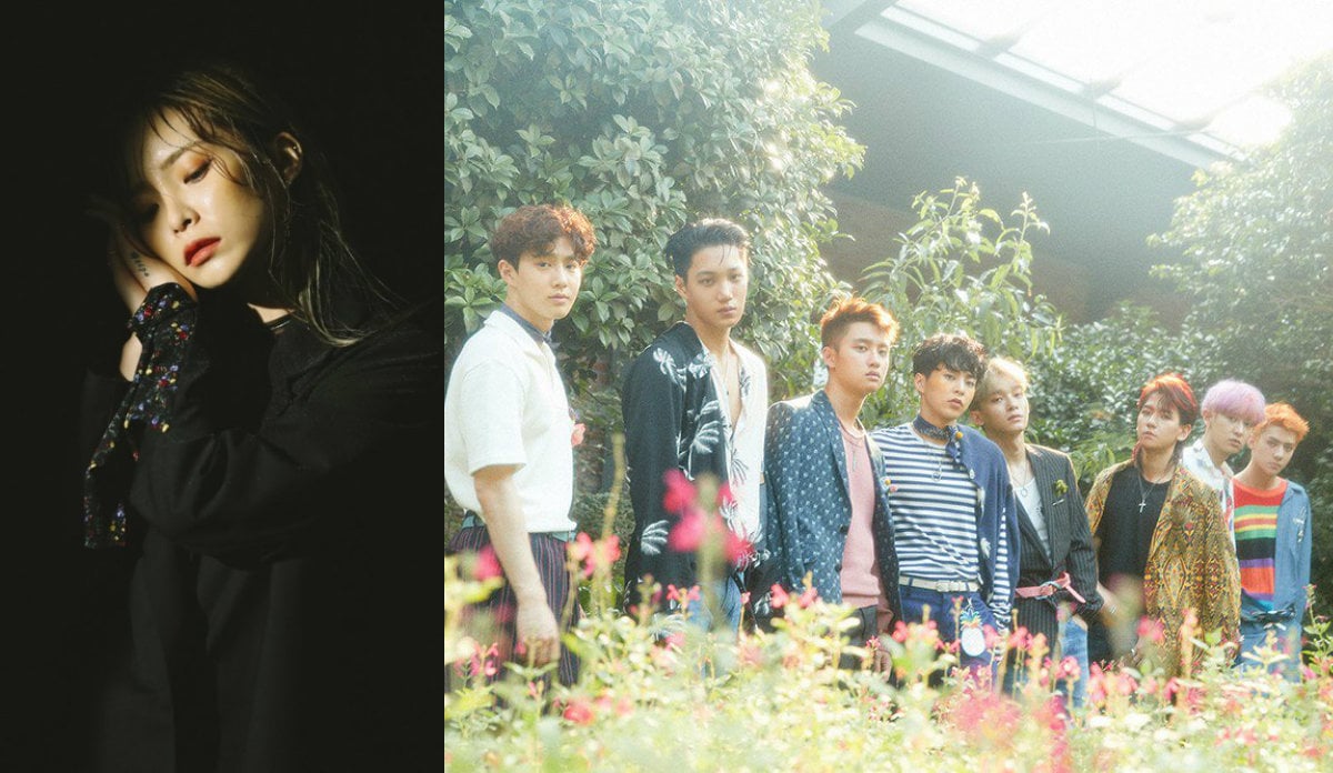 Heize và EXO dẫn đầu các bảng xếp hạng Gaon tháng 7