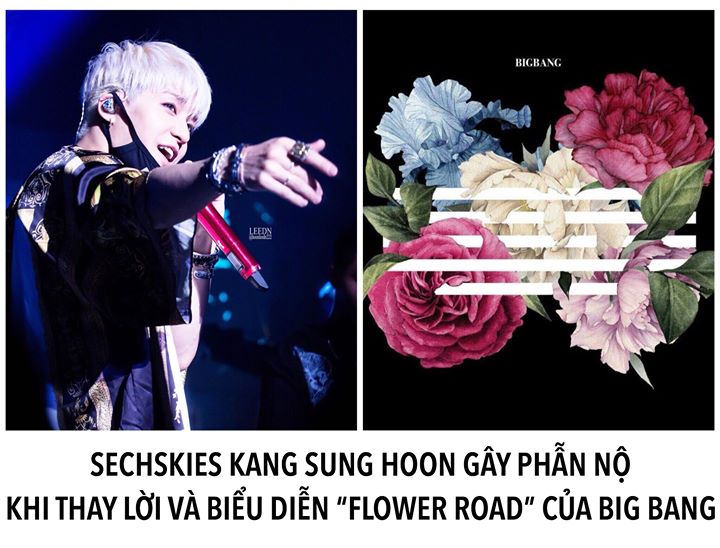 Hôm 28/7 vừa qua, Kang Sung Hoon tổ chức solo concert “The Gentle Encore” tại KBS Arena, Seoul. Trong setlist có một “bài hát bí mật”. “Bài hát bí mật” đó hóa ra lại là bản remake của “Flower Road” – một món quà BIGBANG tặng các VIP trước khi 4/5 thành vi