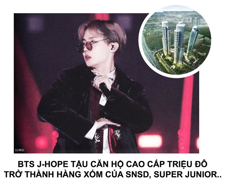 Theo người trong ngành bất động sản, J-Hope đã mua một căn hộ gồm 3 phòng ngủ, 2 phòng tắm ở khu bất động sản nổi tiếng Seoul Forest Trimage tại Seongsu-dong hồi năm 2016 với giá khoảng 1,2 - 1,4 tỷ won (nay giá thị trường đã lên khoảng 1,7 tỷ won ~1,6 tr