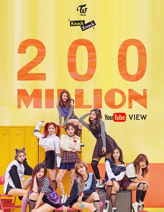 “KNOCK KNOCK” cán mốc 200 triệu views - là MV thứ 6 của TWICE đạt thành tích này 