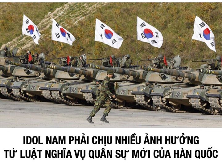 Theo quy định mới của Luật Nghĩa vụ Quân sự áp dụng từ ngày 01/08, những nam thanh niên 28 tuổi bắt buộc phải thực hiện nghĩa vụ quân sự, không được hoãn vì bất cứ lý do gì. Nếu nhận được giấy gọi bắt buộc phải đi ngay. Có nghĩa là các idol, nghệ sĩ sinh 