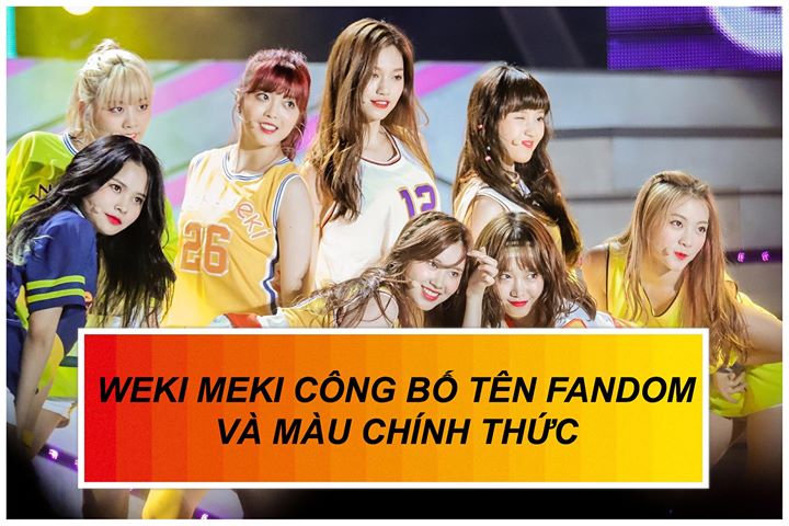 Fandom của nhóm có tên KI-LING gộp từ Weki Meki + Darling. Màu sắc đại diện là cà chua bi (cherry tomato) pha vàng rực (vibrant yellow)