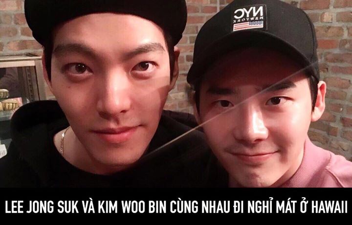 Kim Woo Bin vẫn đang trong quá trình hồi phục sau thời gian điều trị ung thư vòm họng. Mới đây đôi bạn thân từ thời “School 2013” còn được bắt gặp đi uống cafe cùng nhau ở quán 89 Mansion của Lee Jong Suk