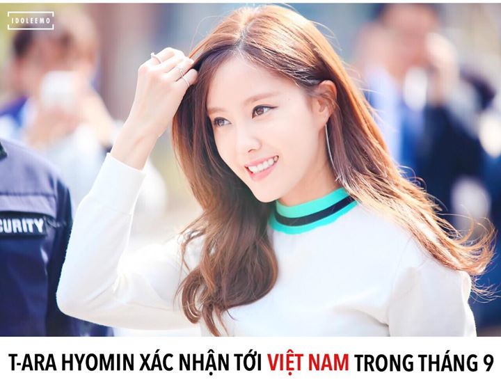 Theo thông tin đăng tải trên fancafe, Hyomin sẽ đáp chuyến bay tới TP. Hồ Chí Minh trong 3 ngày từ mùng 3 đến mùng 5/9 để ghi hình cho  show thực tế “Cart Show” đài MBN