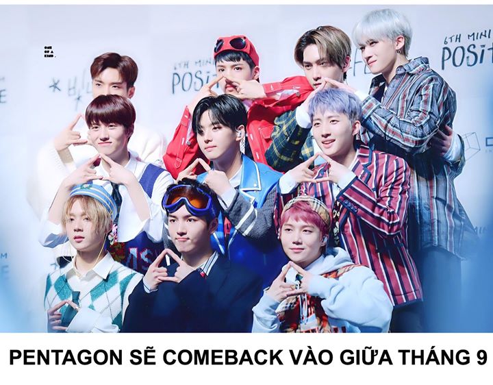Sau 3 scandal hẹn hò liên tiếp, PENTAGON sẽ trở lại với đội hình 8 thành viên. E’Dawn và Yan An không tham gia quảng bá cùng nhóm.