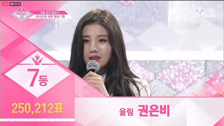 Woollim có thêm trainee debut cùng #PRODUCE48: Hạng 7 Kwon Eunbi