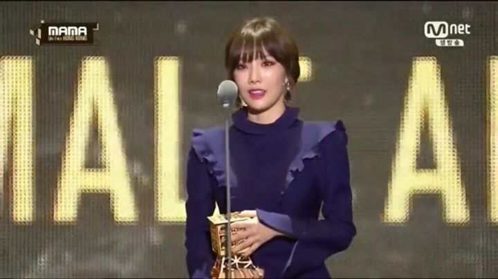 BEST FEMALE ARTIST: Taeyeon #2016MAMA #MAMAxKCRUSH