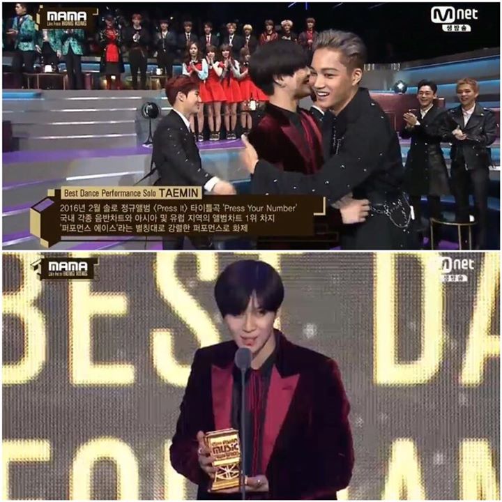 BEST DANCE PERFORMANCE SOLO: Taemin - "Press Your Number" #2016MAMA #MAMAxKCRUSH