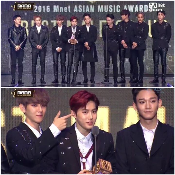 BEST MALE GROUP: EXO #2016MAMA #MAMAxKCRUSH