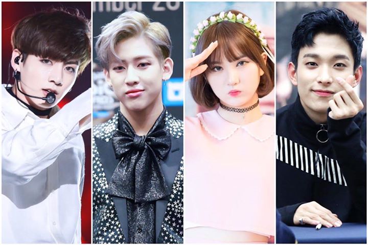 97 line BTS Jungkook, GOT7 BamBam, GFRIEND Eunha và SEVENTEEN DK sẽ kết hợp trên một special stage tại KBS Gayo Daechukje ngày 29/12.