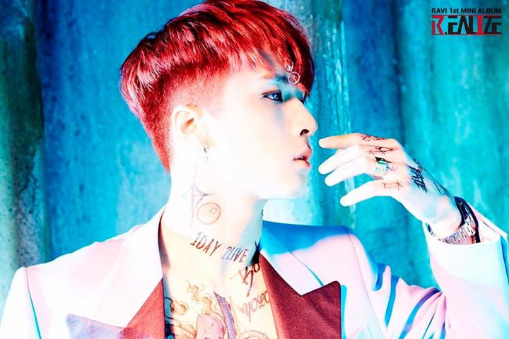 VIXX Ravi tiết lộ ảnh concept cho mini album đầu tay "R.EAL1ZE" phát hành ngày 9/1/2017. 