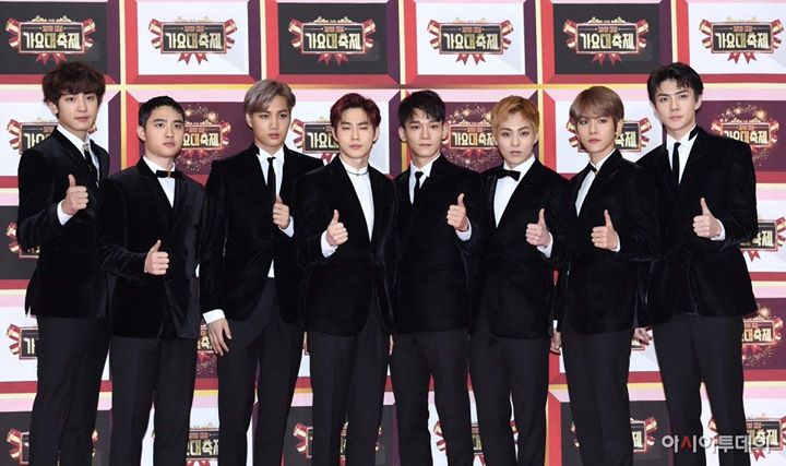 [NEWSPIC/VIDEO] 161229 EXO @ KBS Gayo Daechukje - Red Carpet