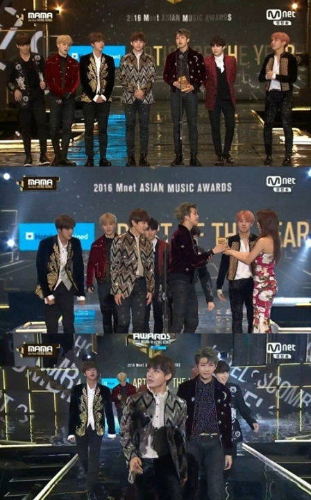 Bài báo: [2016 MAMA] BTS, nghệ sỹ của năm "Giấc mơ thành hiện thực"