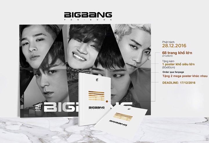 Nhanh tay order BIGBANG FANBOOk cùng Netizenbuzz Vtrans để nhận được giá ưu đãi chỉ 71,500VNĐ và tặng thêm 02 mega poster đặc biệt treo đầu giường. 