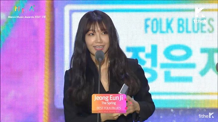 Apink Eunji thắng giải Best Folk/Blues với ca khúc “The Spring” tại Melon Music Awards 2017