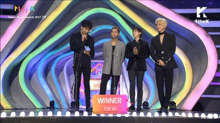 WINNER nhận giải Bonsang Top 10 Artist tại Melon Music Awards 2017