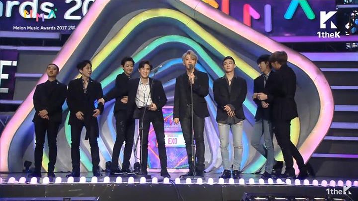 EXO thắng giải Netizen Choice tại Melon Music Awards 2017