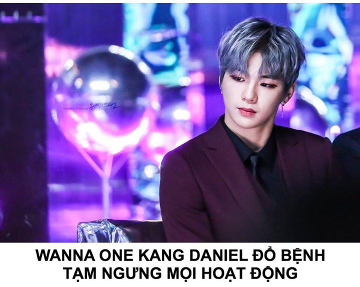 Người trong ngành tiết lộ Kang Daniel đã vào viện khám từ hôm qua hôm qua do chóng mặt và sốt cao, nhưng vì tình trạng không cải thiện nên đã phải huỷ bỏ lịch trình ngày hôm nay để tái khám. 