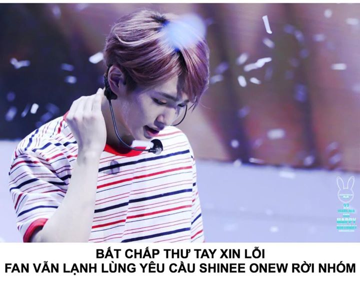 Ng&agrave;y 4/12 Onew đ&atilde; đưa ra lời xin lỗi ch&iacute;nh thức về tranh c&atilde;i quấy rối t&igrave;nh dục, SM Entertainment cũng n&oacute;i th&ecirc;m rằng Onew xin lỗi kh&ocirc;ng phải v&igrave; &lsquo;Season&rsquo;s Greetings 2018&rsquo; của nh&oacute;m bị tẩy chay. Tuy nhi&ecirc;n, lời xin lỗi của nam idol c&oacute; lẽ vẫn kh&ocirc;ng l&agrave;m tất cả c