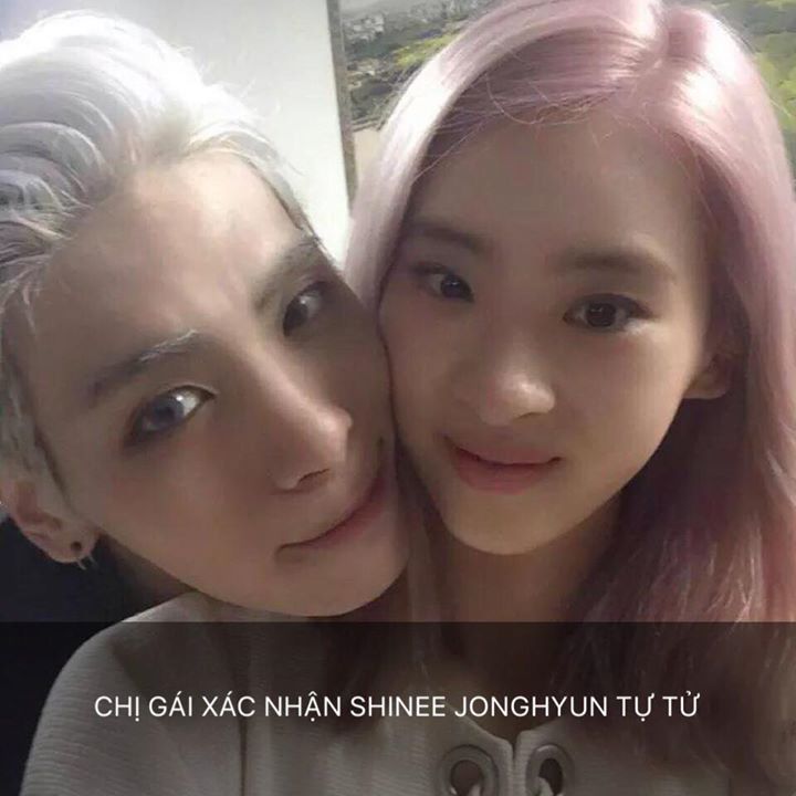 SHINee Jonghyun đã để lại một bức thư tuyệt mệnh bằng tin nhắn cho chị gái mình là Kim So Dam trước khi tìm đến cái chết. Vì thế cô đã báo cảnh sát nhưng khi họ ập tới, tim anh đã ngừng đập do đốt than tự tử.