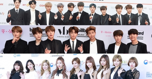 Wanna One, BTS và TWICE chia nhau các vị trí trong top 3 bảng xếp hạng giá trị thương hiệu idolgroup tháng 12