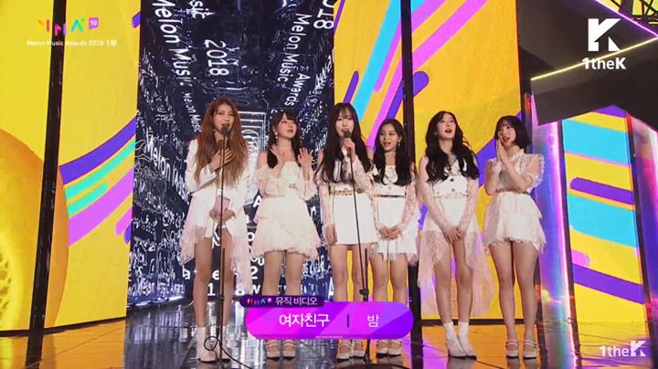 GFRIEND nhận giải Best Music Video cho “Time for the Moon Night” tại #MelonMusicAwards2018