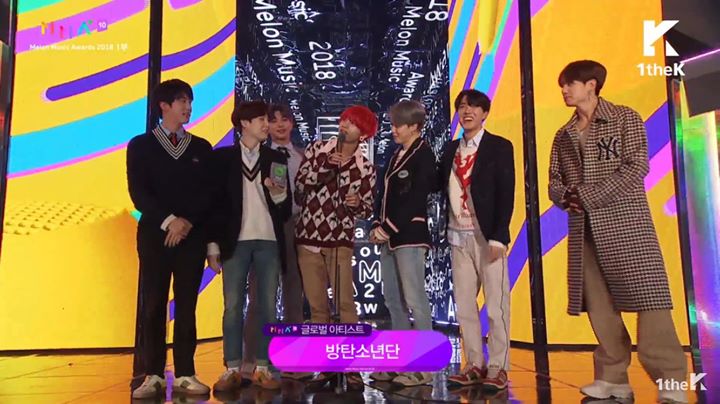 BTS nhận giải Global Artist tại #MelonMusicAwards2018