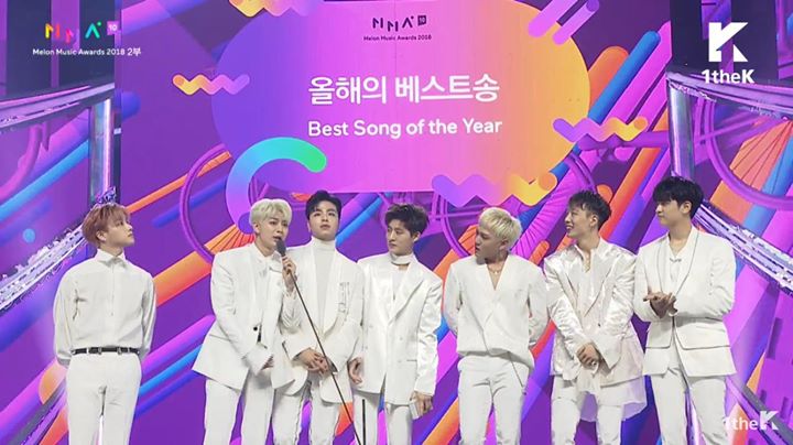 iKON “Love Scenario” thắng Daesang Song of the Year tại Lễ trao giải #MelonMusicAwards2018