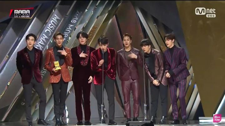 GOT7 nhận giải TikTok Most Popular Artist tại #MAMA2018