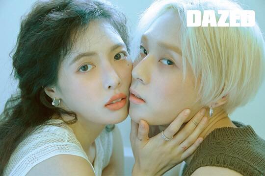 Cặp đôi HyunA và E’Dawn trên tạp chí Dazed Korea