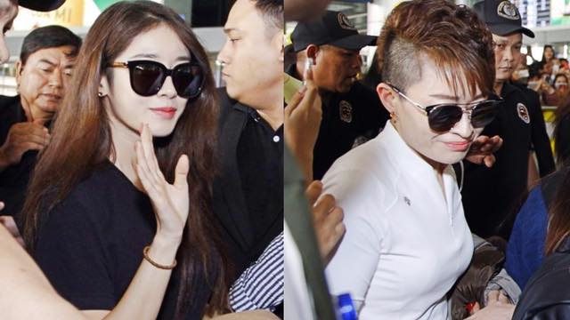 T-Ara Jiyeon được mẹ hộ tống đáp xuống sân bay Tân Sơn Nhất, TP. HCM để chuẩn bị diễn Đại nhạc hội V Heartbeat Year End Party ở Nhà hát Hòa Bình tối mai