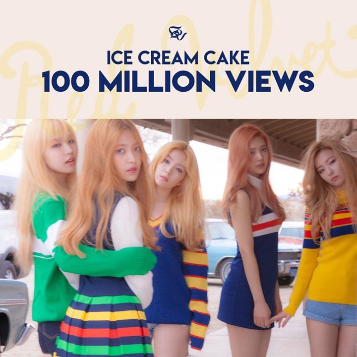 Red Velvet nâng số MV đạt 100 triệu views lên 6 cùng “ICE CREAM CAKE” 