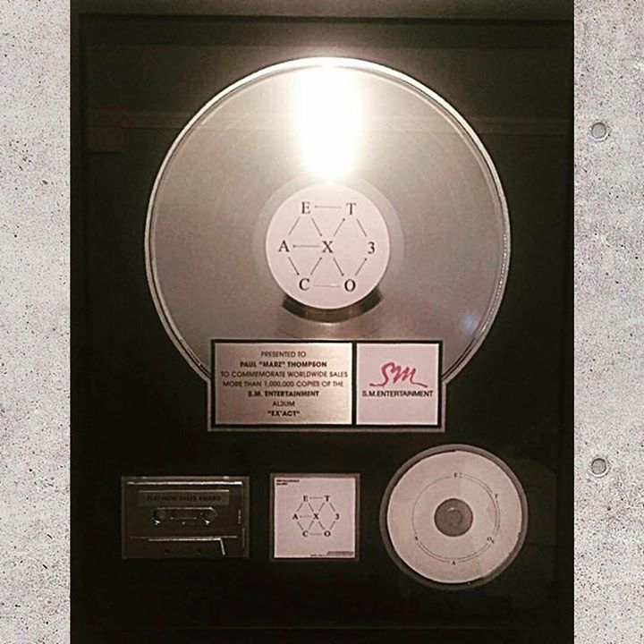 [INFO] EXO được chứng nhận album bạch kim